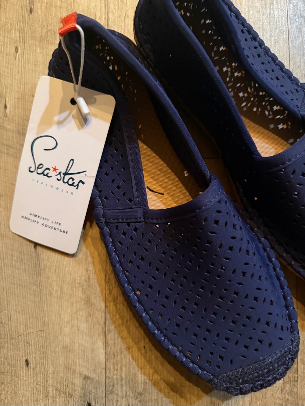 NEW Sea Star Beachcomber Espadrille Quick-Dry Neoprene Shoes | Navy Blue